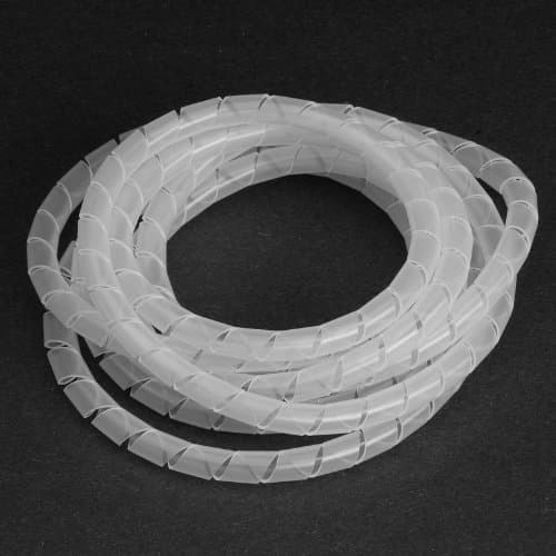 Spiral Harness Wrap 0.315" (8mm) Outside Diameter, Translucent, 33 ft.
