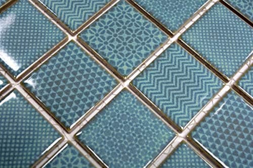 Seladon MOS16-0602_m Mosaic Tiles Bathroom Pool Tile Mirror Kitchen Back Wall Green