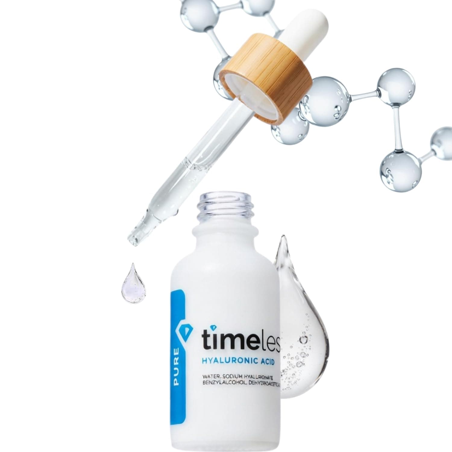 Timeless Skin Care Pure Hyaluronic Acid Serum 60ml/2oz