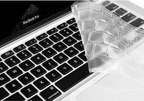 Avigator Clear Ultra Thin Silicone Keyboard Protector Skin Cover for Dell 15C, 15MR, 15M, 15MD Series, Inspiron 15 3000 & 5000 Series, Such as 15-3541, 15-3542, 15-5547- 1 Cleaning Cloth from Avigator