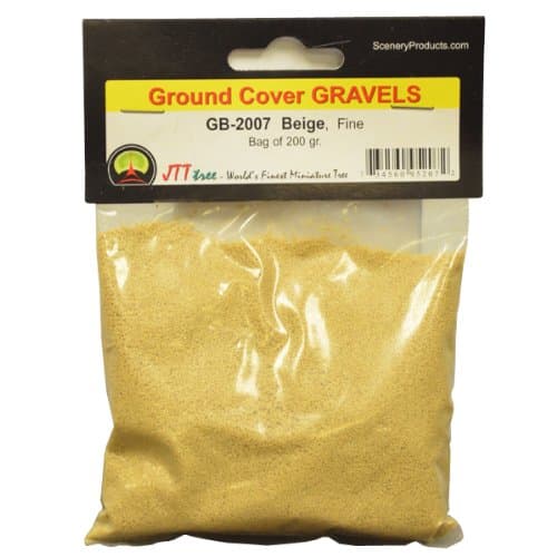 JTT Scenery Products Ballast and Gravel, Beige, Fine/200gm