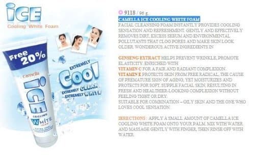 Camella ICE Cooling White Foam 96 G
