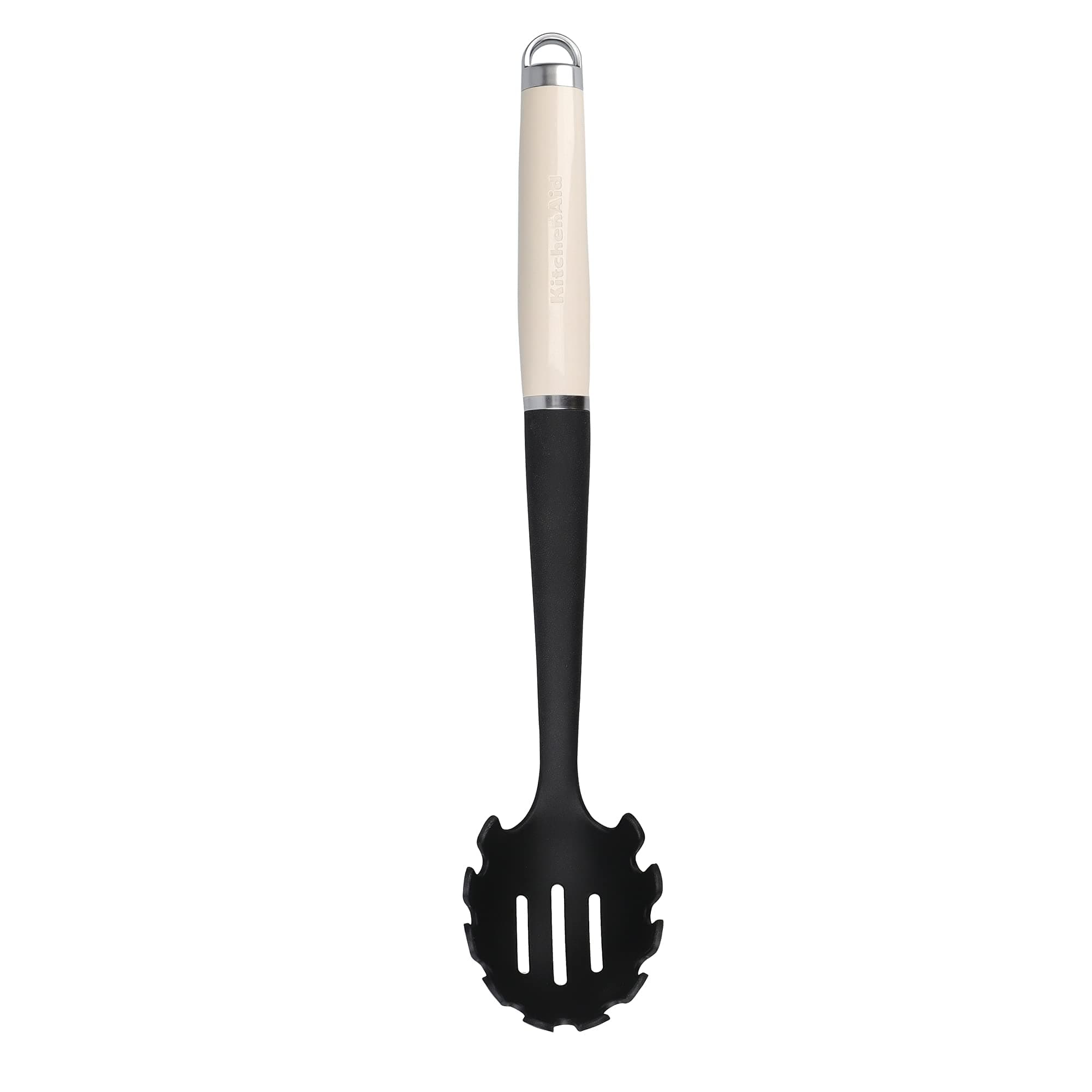 Pasta Server, Stainless Kitchen Utensil, Durable and Easy to Clean, Almond Cream