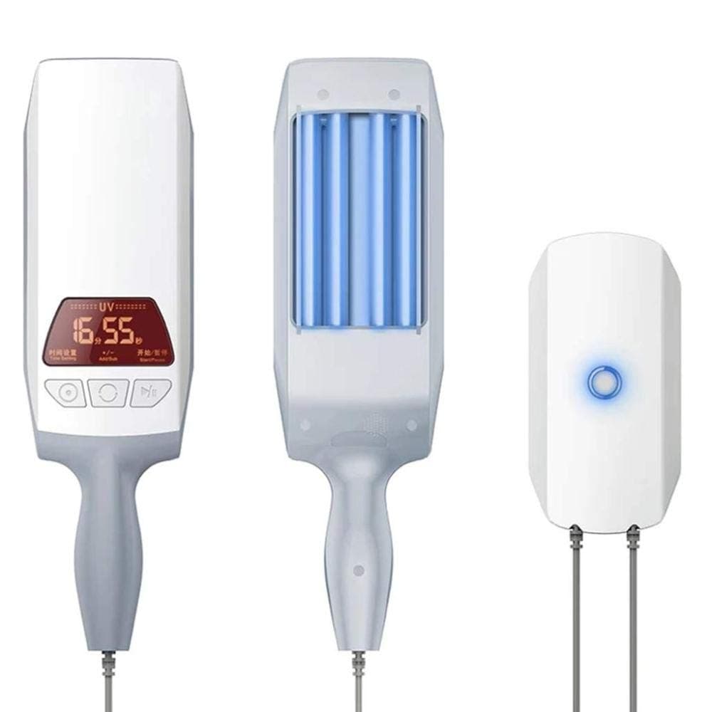 lHishop Phototherapy Lamp,UVB Light Therapy Home Phototherapy Fluorescent Lamp With LCD Digital Timer Control