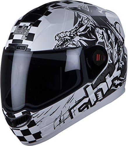 Steelbird Air SBA-1 CHECK MAT WHITE FULL FACE Helmet