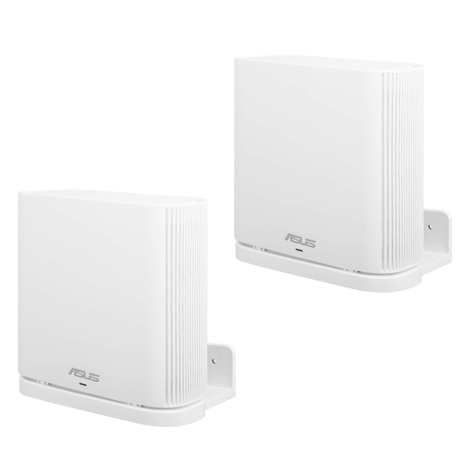 Wall Mount Holder for ASUS ZenWiFi AX AC (XT8 CT8 XT9) Whole-Home Tri-Band Mesh System WiFi 6 System Wall Bracket Hanger Stand Compatible with ASUS ZenWiFi AX AC (White 2Pack)