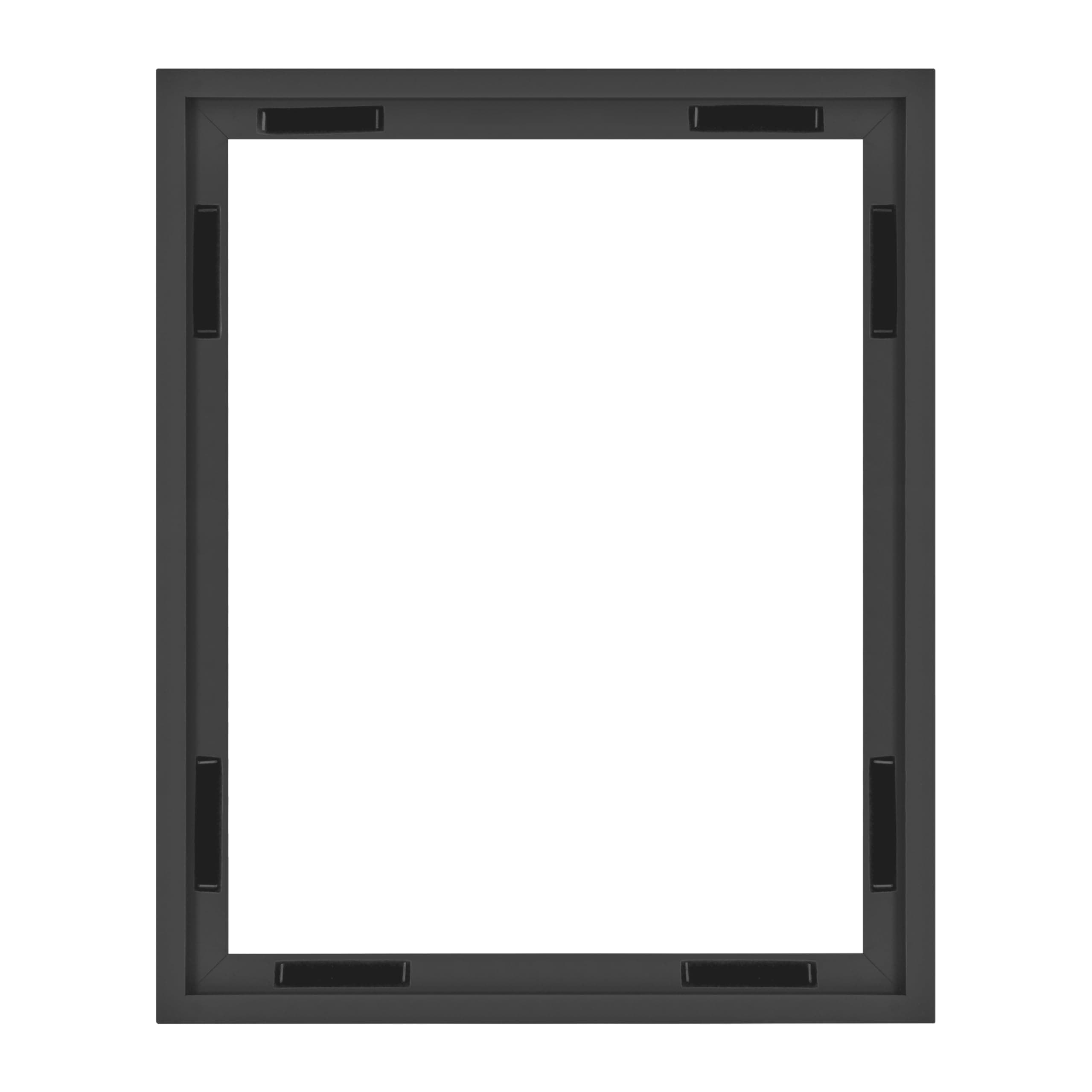 MCS Canvas Float Frames 16x20 Canvas Black Finish Frame, Vertical & Horizontal Wall Hanging Large Frame for Canvas Paintings (1-Pack)
