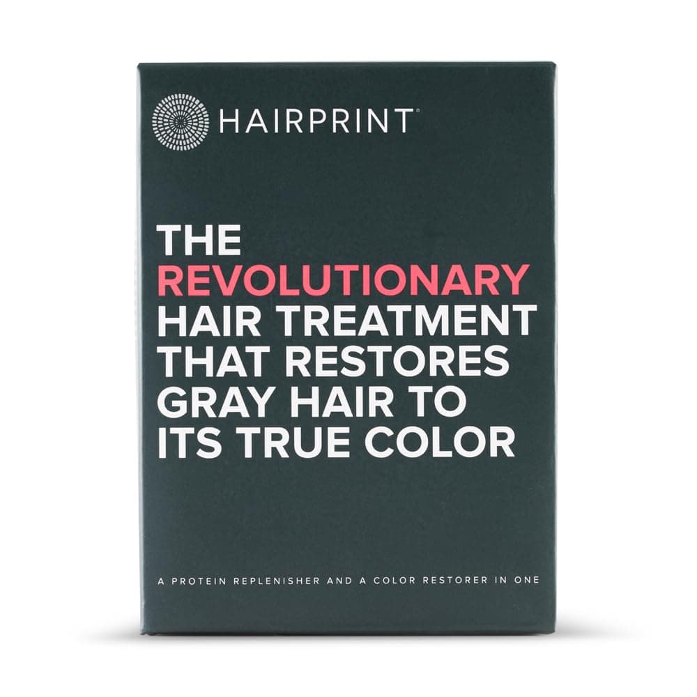 Hairprint True Color Restorer in Light Brown | Patented for Restoring Gray Hair | Replenishes Natural Pigment | Adds Body, Strength, & Texture | At-Home Treatment | Dye-Free & Non-Toxic