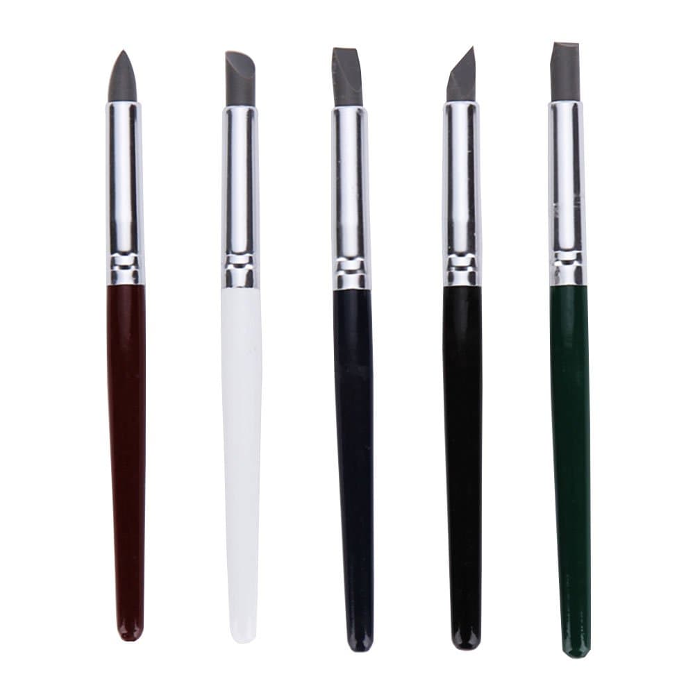 Recoproqfje Professional Silicone Rubber Shapers Polymer Clay Sculpting Modelling Tools Set 5Pcs