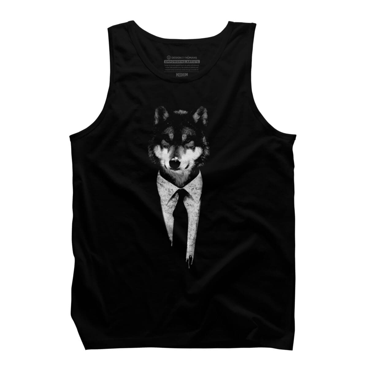 Design By Humans Men's mr Wolf by ikaruz Tank Top - -