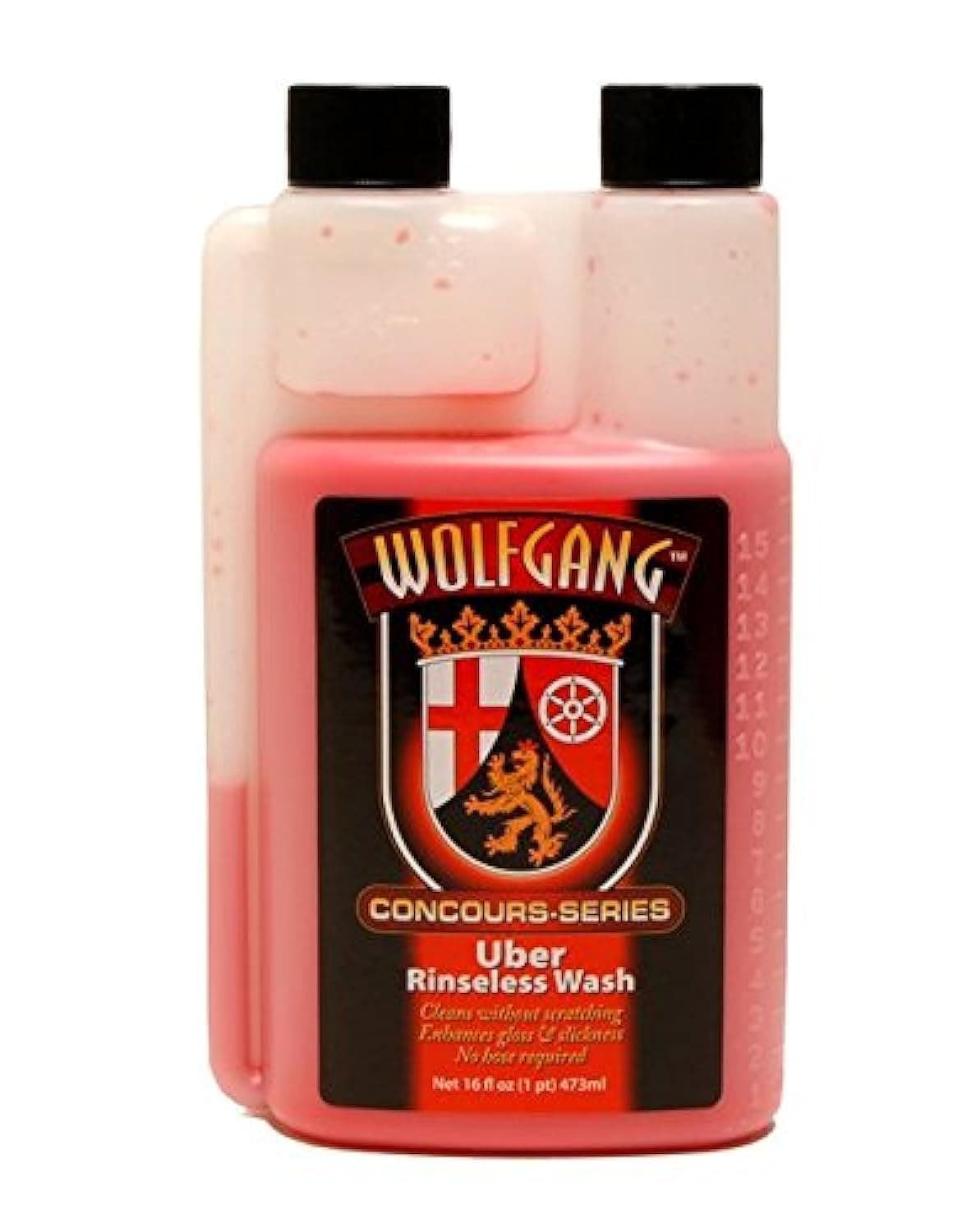 WOLFGANG CONCOURS SERIES Uber Rinseless Wash | 4-in-1 Concentrated Formula for Effortless Cleaning | Water-Soluble, Rinse-Free Solution for Automotive Surfaces | WG-3700 | 16 oz