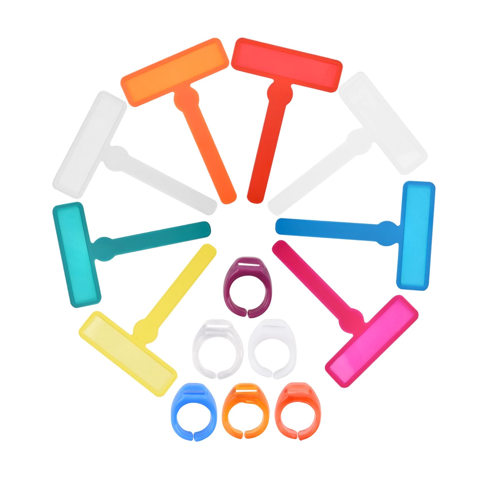 Lnrkai 14Pcs Dyslexia Tools for Kids, 8Pcs Finger Guided Reading Strips with 6pcs Finger Rings, Highlight Reading Strips Bookmarks for Reading Highlight Text Overlay Reading Pointers for Kids