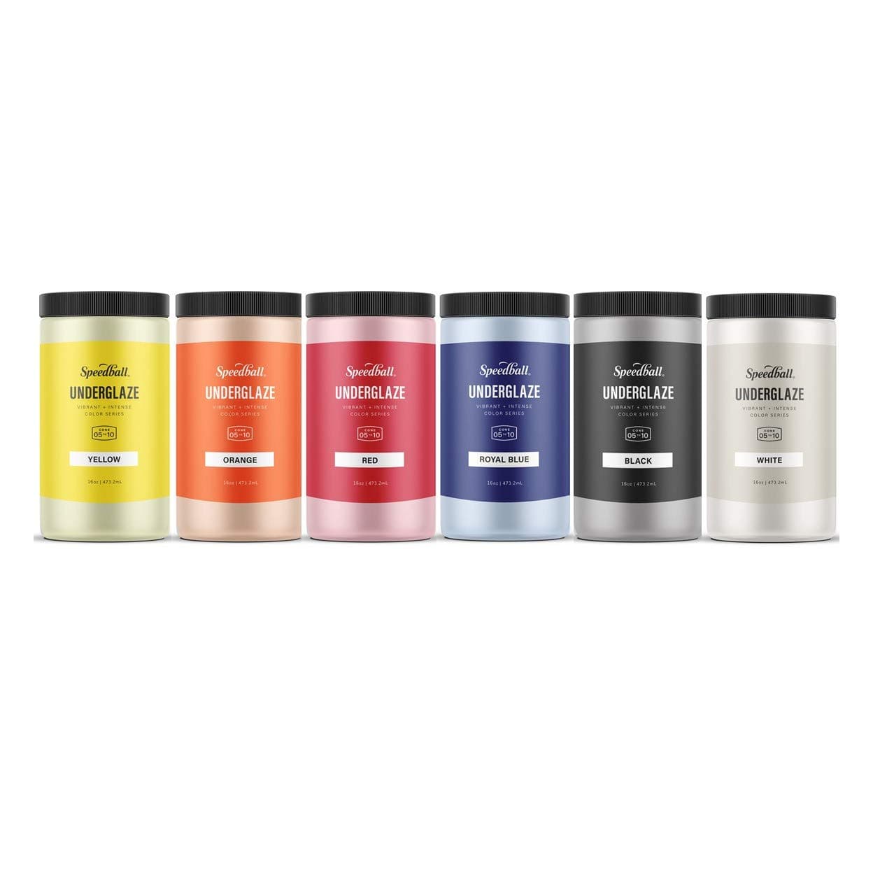 Speedball 001079 Underglaze School Pack, 16 oz, Multicolor