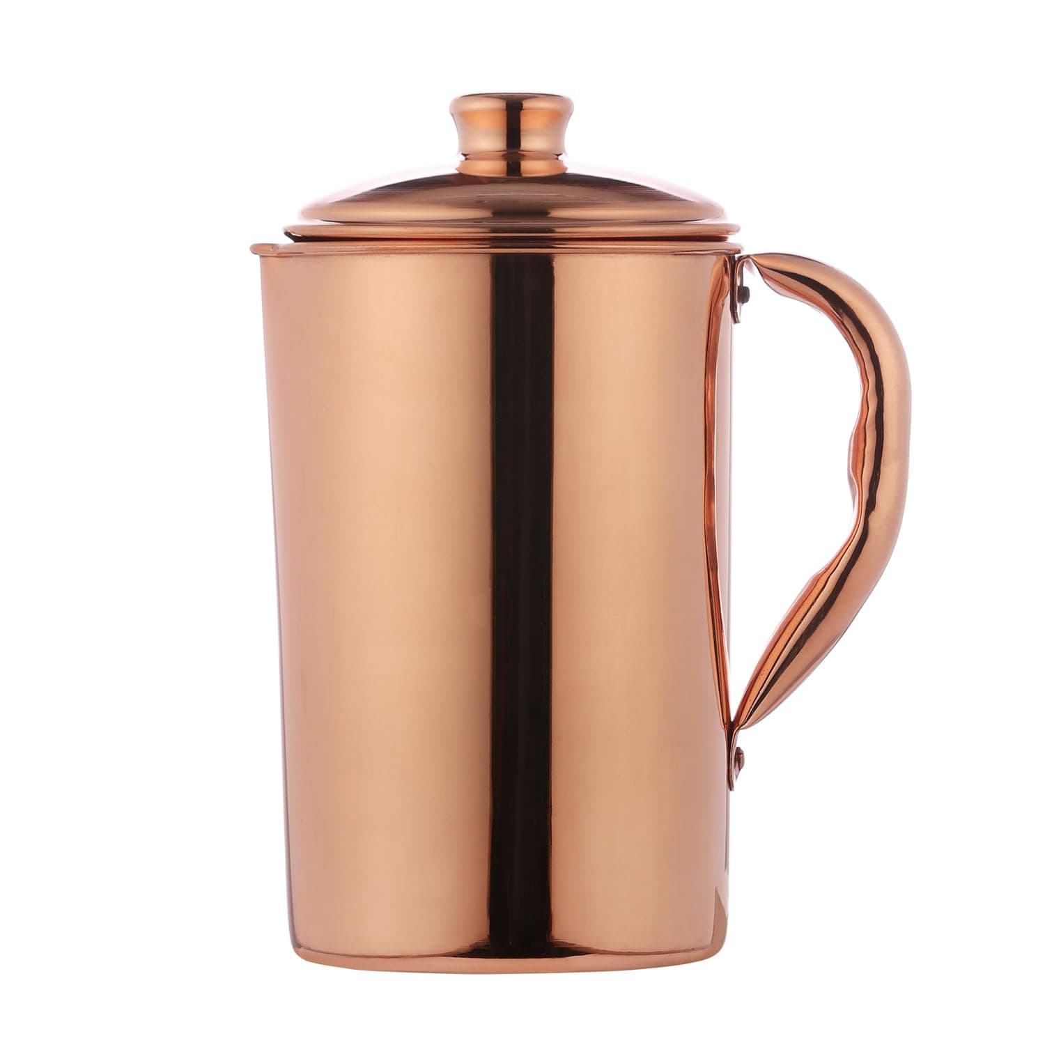 ANCIENTIMPEX Pure Copper (99.74%) Water Jug | Copper Pitcher for Ayurveda Health Benefits (50.7 US Fluid Ounce)
