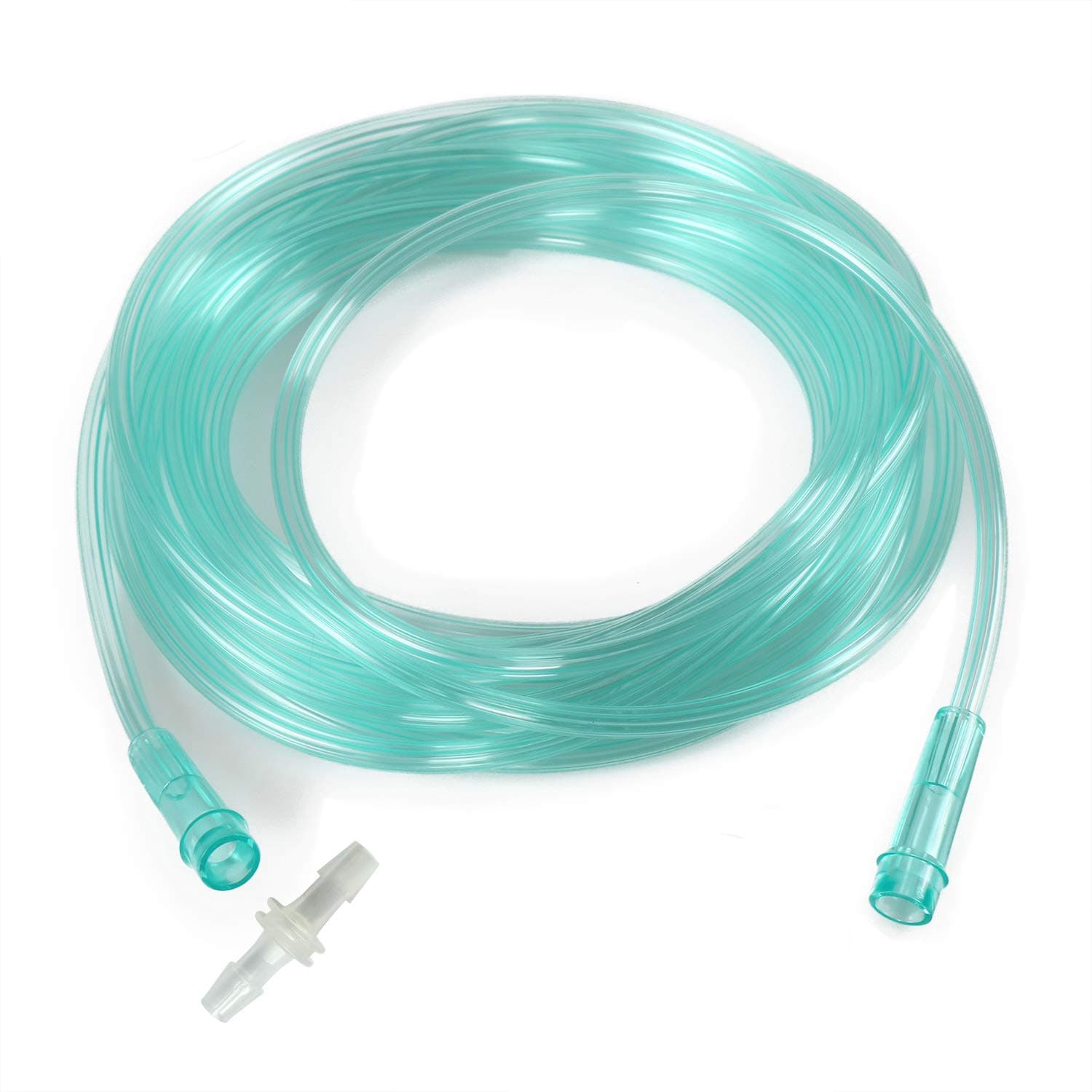 16.4 Feet Oxygen Tubing With Connector - Kink and Crush Resistant Premium Clear Supply Tubes