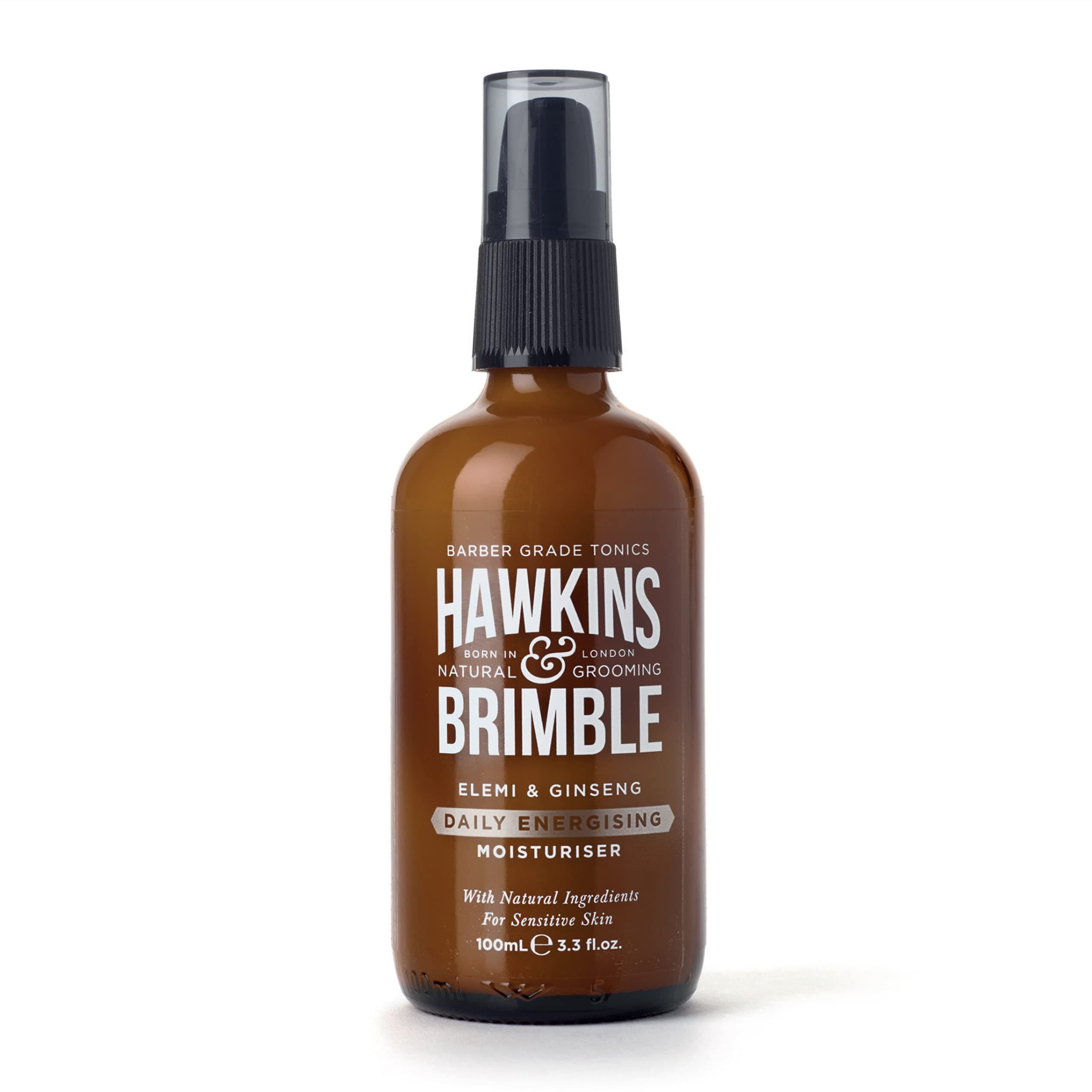 Hawkins & Brimble - Mens Face Moisturiser, 100ml - Daily Energising Face Moisturiser for Dry Skin, Hydrating & Sensitive Skin with Natural Ingredients - No Parabens/Animal Testing