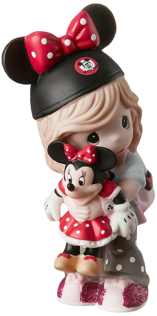 Disney Showcase 191063 - Sentimental Minnie Mouse Enthusiast Figurine, Collectible Porcelain Keepsake