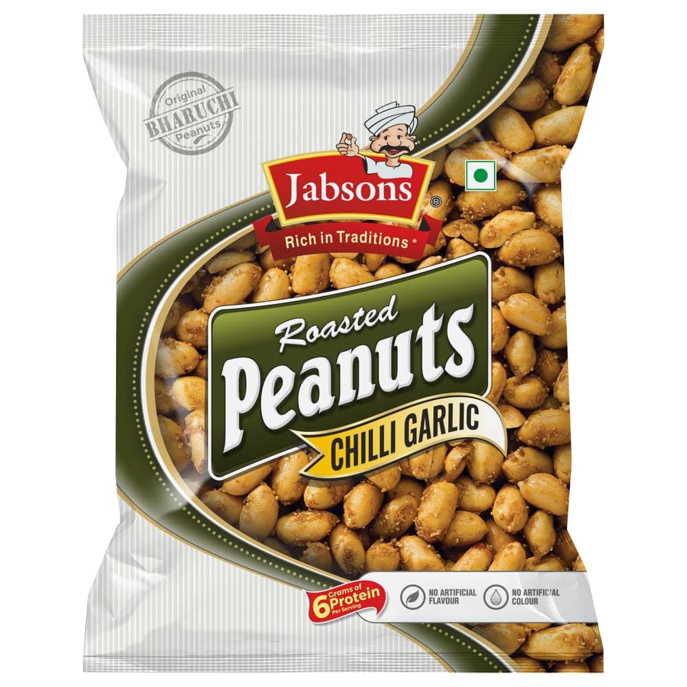 Jumbo Roasted Peanuts - Chilly Garlic - 150 Grams