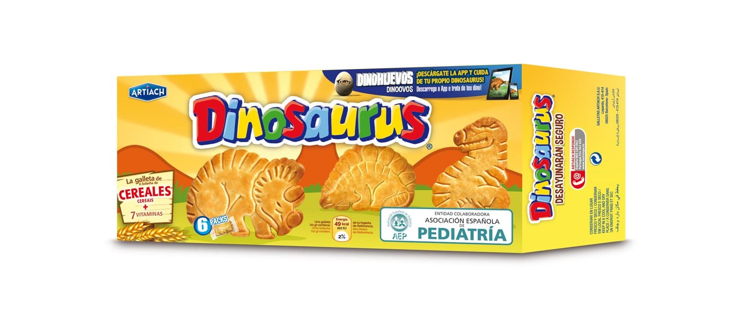 Galletas Artiach Dinosaurus De Cereales Con Vitaminas 185gr