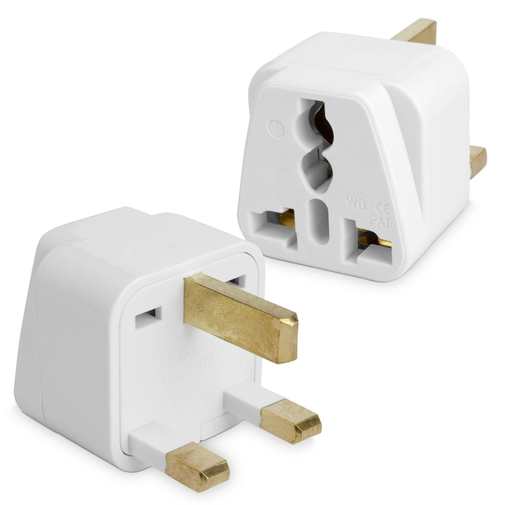 UK Plug Adapter by BoxWave - White Plug Adapter for Smartphones and Tablets