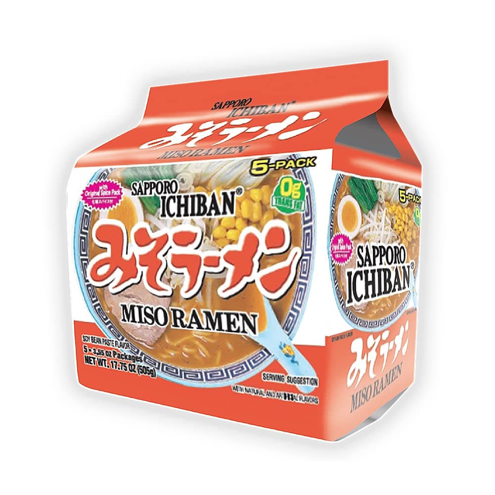 Instant Bag Miso Ramen Noodles, 17.75 Ounce by Sapporo Ichiban