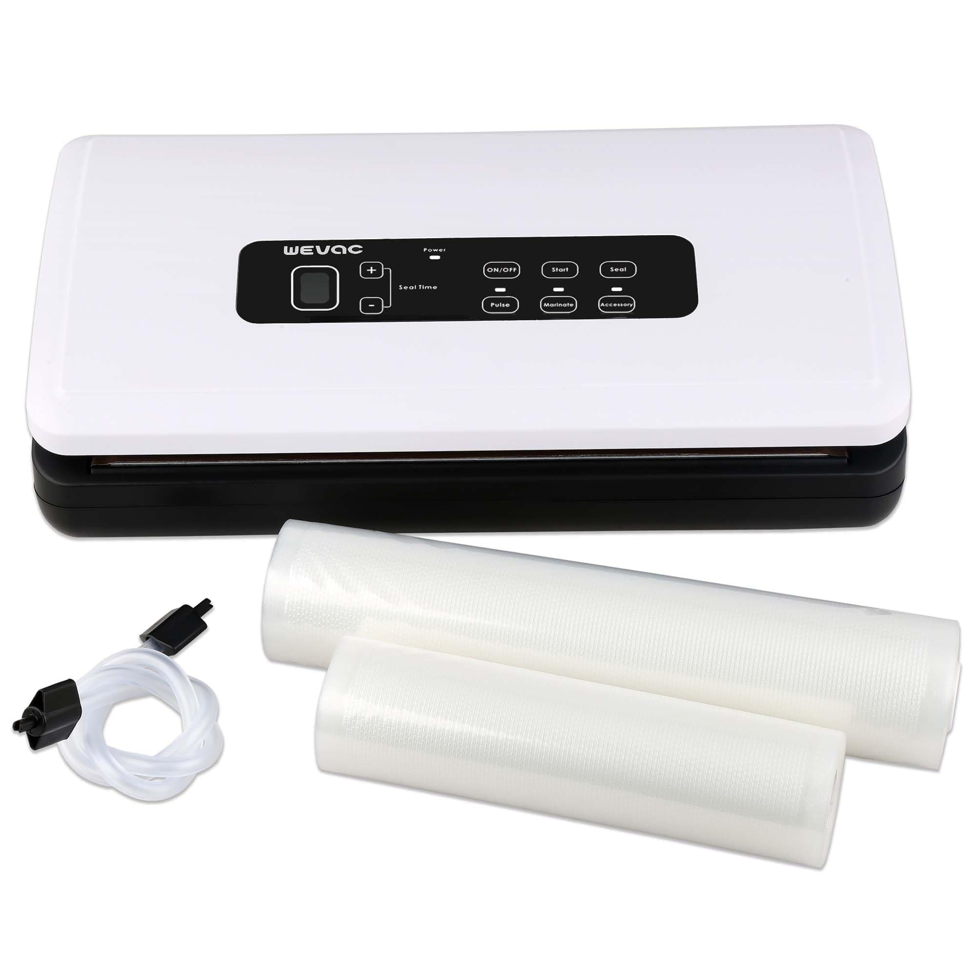 Wevac Vacuum Sealer Machine Food Sealer Automatic Sealer Machine Double Heat Seal deal for Food Saving Smart Packer Equipped with Sealer Bag Roll