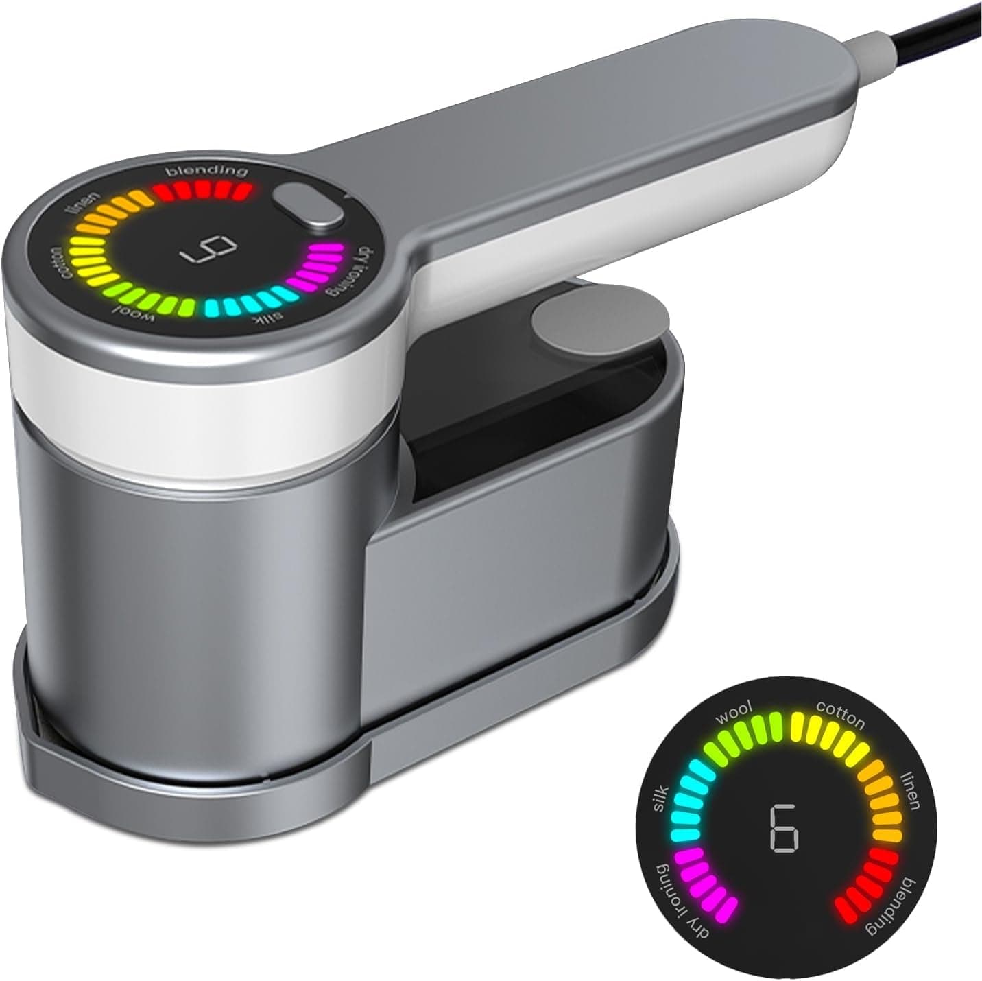 AIPUDE Travel Steamer for Clothes - Portable Mini Iron With 6 Intelligent Ironing Modes, Digital Display Screen - for Home and Travel