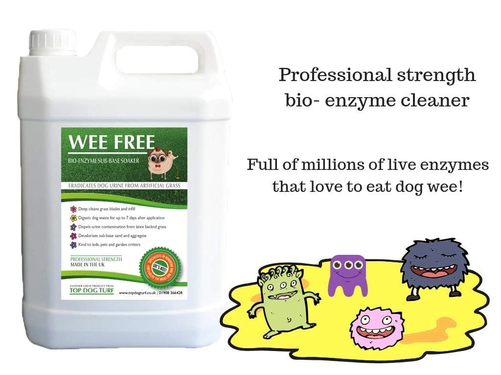 WEE FREE 5 Ltr Artificial Grass Cleaner and Pet Odour Eliminator for Urine - Neutraliser and Deodoriser for Wee on Astro and Fake Lawns. Safe for s and Animals.
