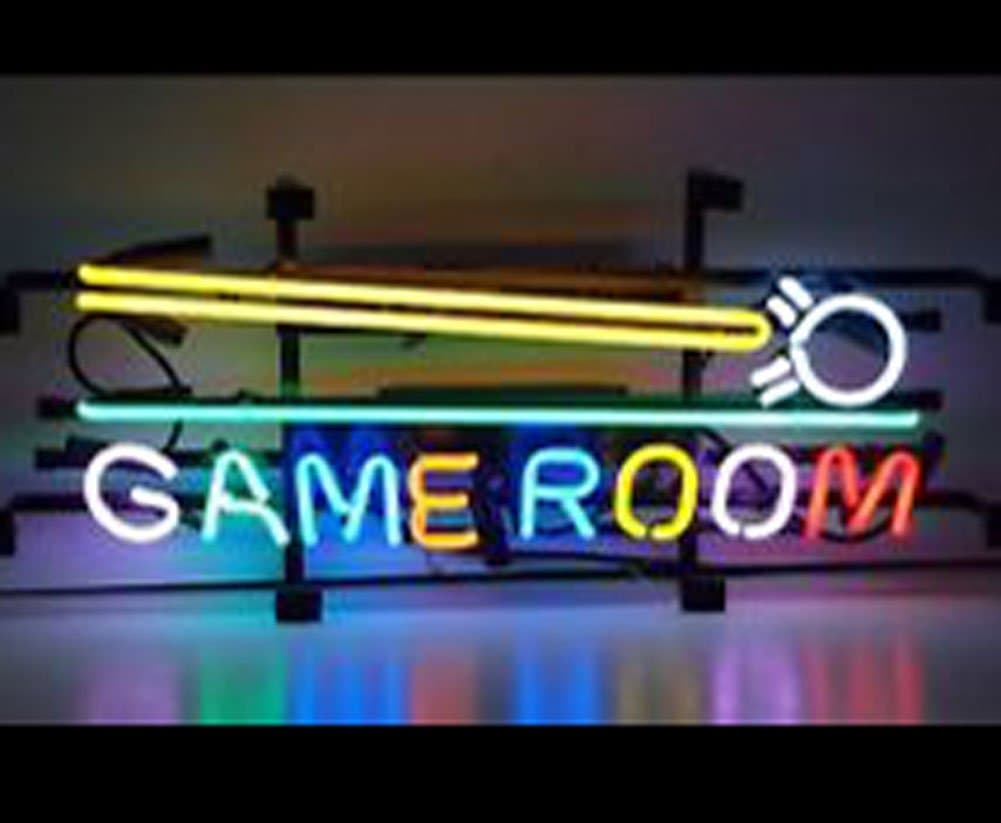 Cozyle Game Room Pinball Neon Sign 20"x16" Flex LED Neon Light Bright Neon Light for Pinball Game Room Pub Beer Bar