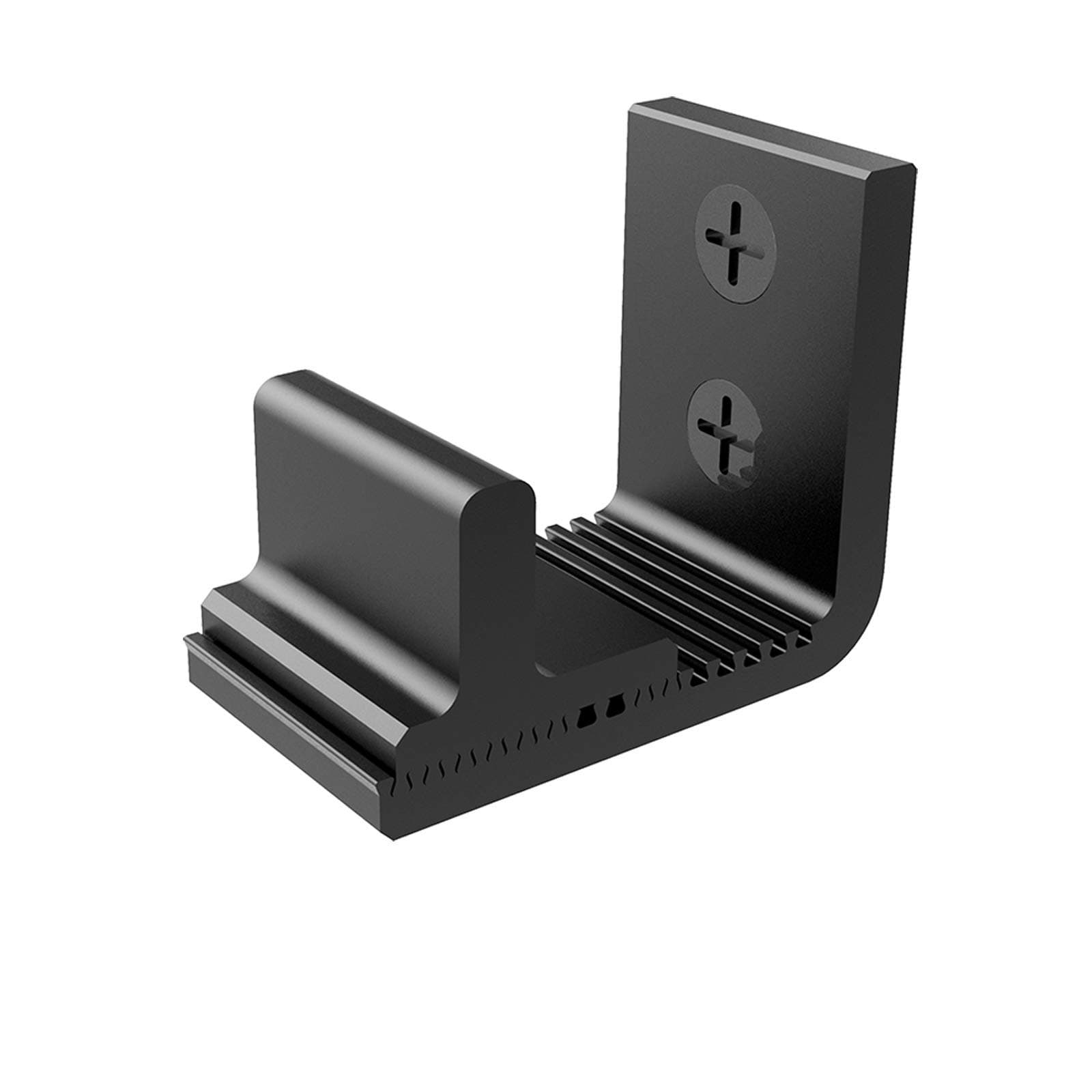 CCJH Sliding Barn Door Bottom Floor Guide Adjustable Wall Mount No Need for Ground Drilling(Black 1pcs