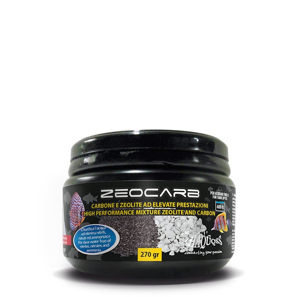 Haquoss Zeocarb Activated Carbon and Zeolite Filter Media Mix for Aquarium and Pond Filters 270 g