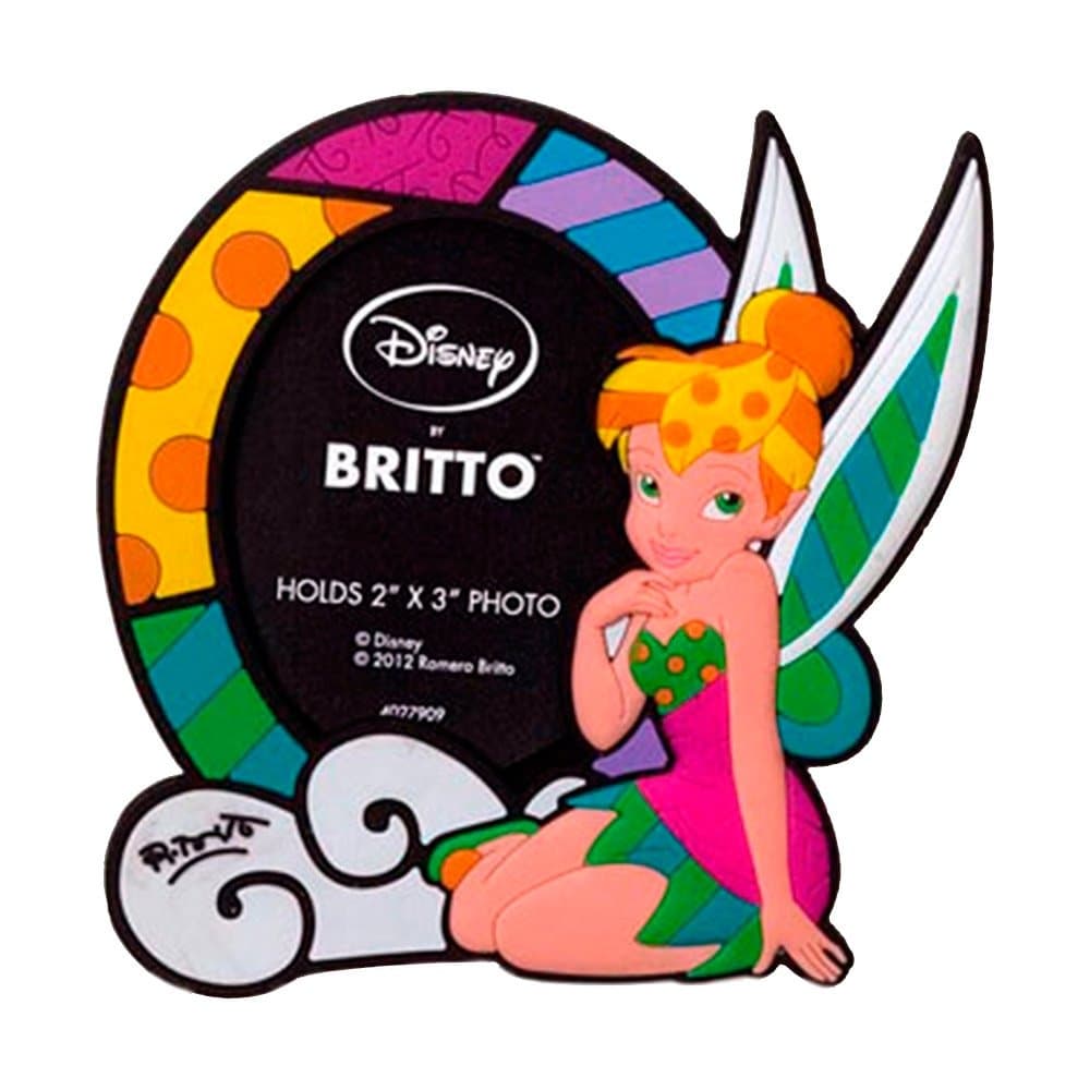Enesco Disney by Britto Tink Bell Vinyl Magnetic Photo Frame, 4-Inch