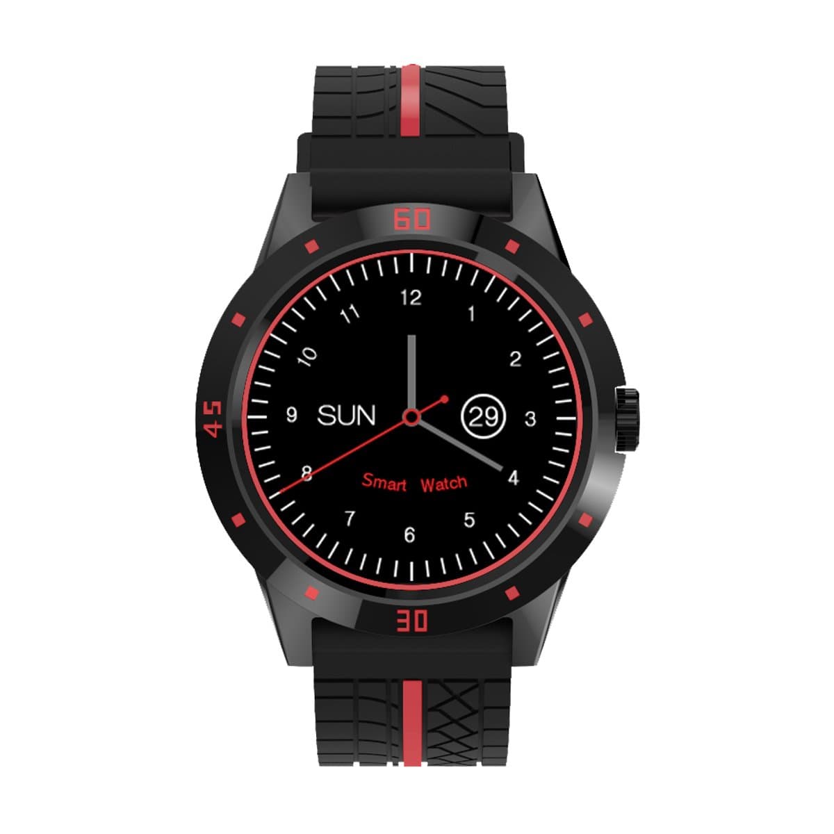 Diggro DI07 Android 5.1 Smart Watch MTK6580 1.1GHz Quad Core Processor RAM 512MB ROM 8GB 3G Smart Watch Dual Mode Heart Rate Monitor Pedometer Healthy reminder for IOS and Android (Red)