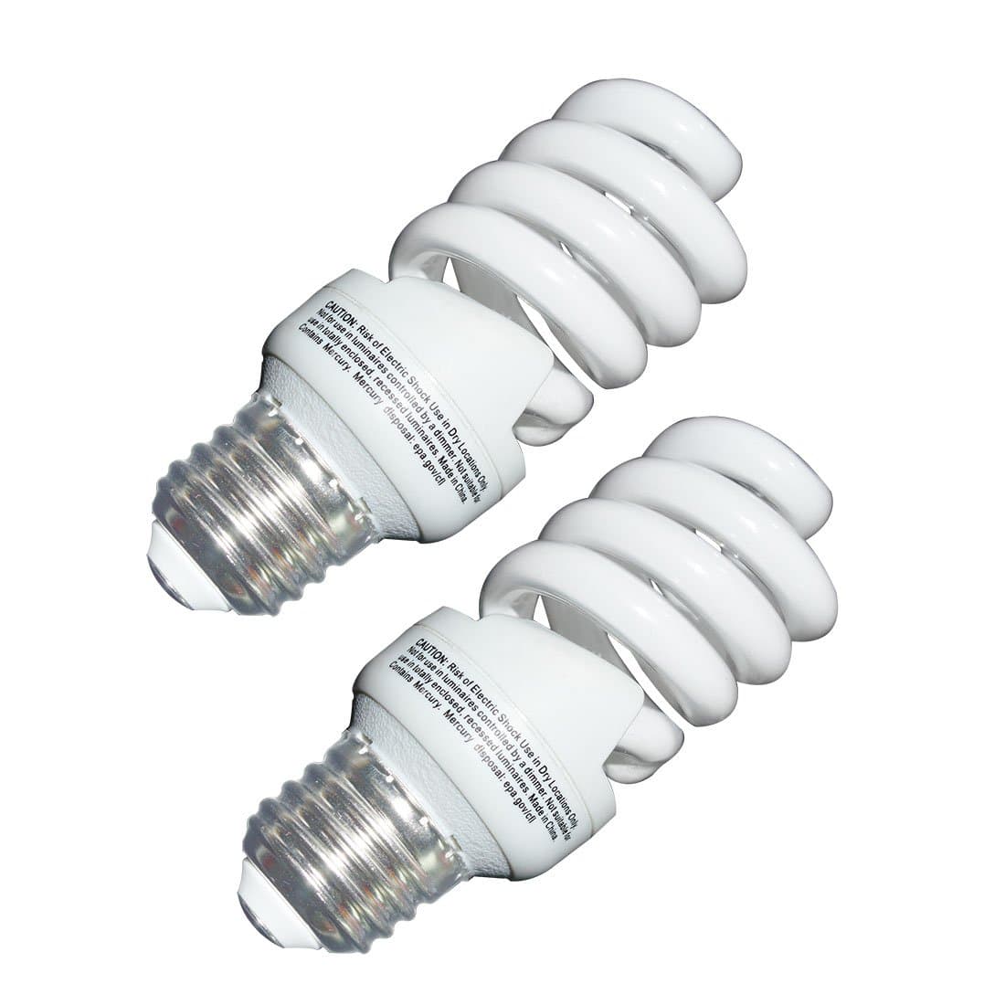 13 Watt CFL Light Bulb (60 Watt) Soft White 2700K 1040LM Spiral Bulb Medium Base Compact Fluorescent Bulb (2 Pack)