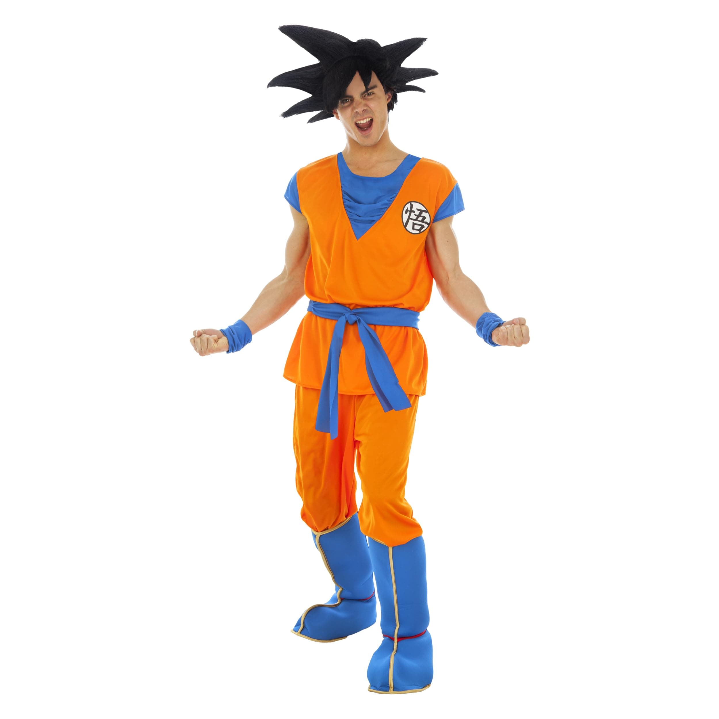 Chaks Adult Goku Saiyan Dragon Ball Z Costume - Orange - Large