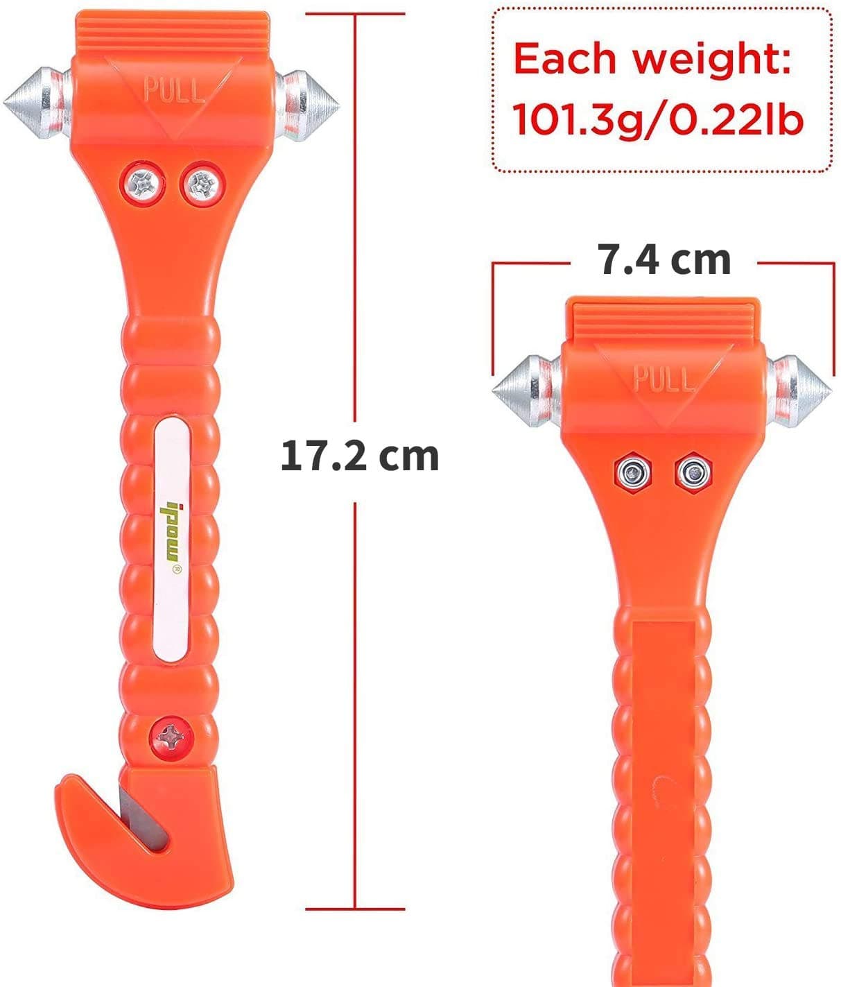 ipow 4 Packs Car Emergency Escape Window Break Hammer Safety Seat Belt Cutter Tool (Big For Adults)