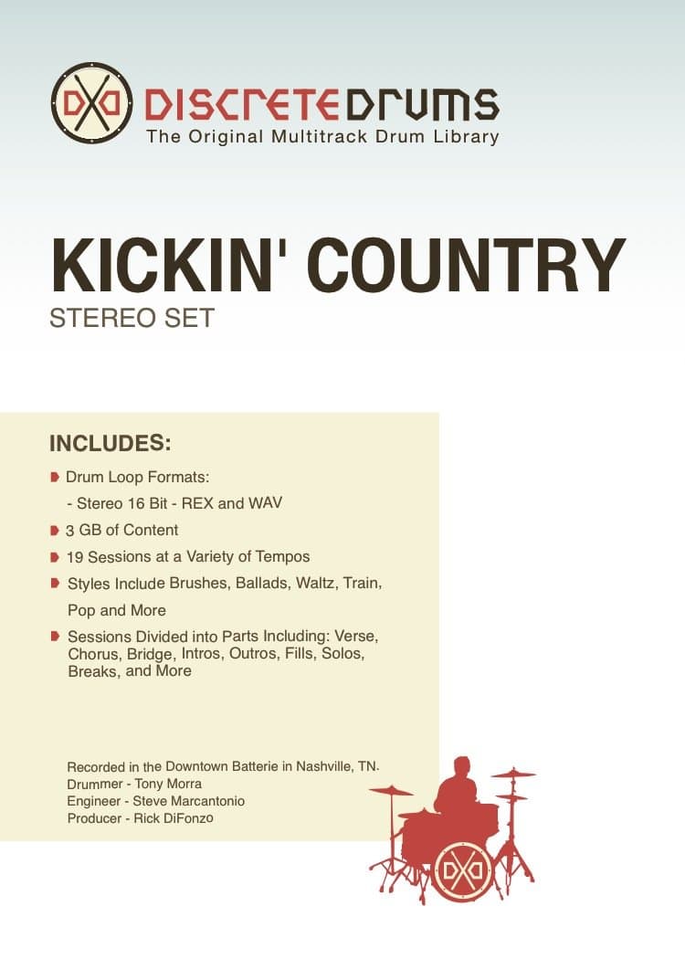 DDKCSTEREO Discrete Drums Kickin' Country Stereo Set