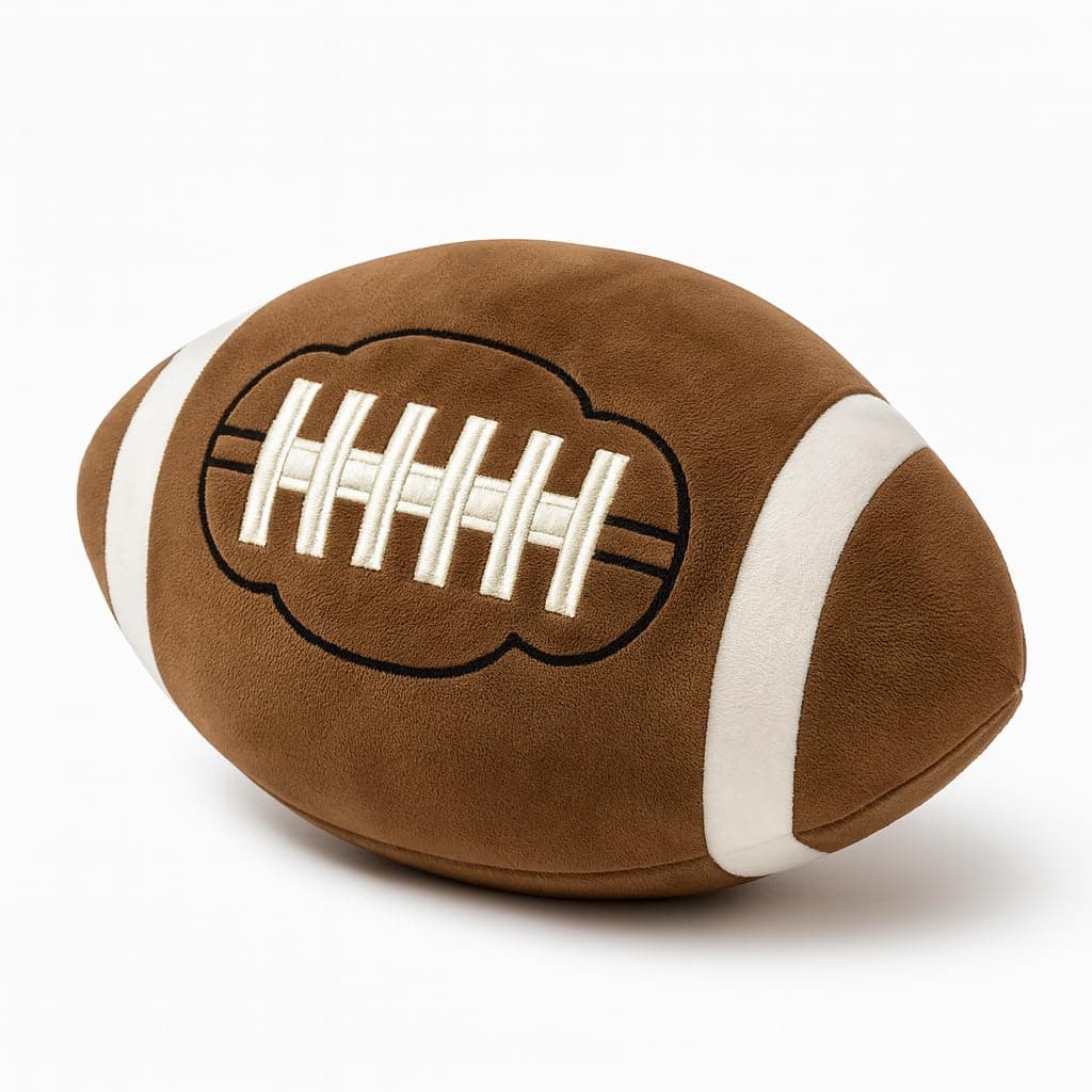 CatchStar Football Plush Pillow for Boys: Soft Double Stitched 1000+ Throw Tested Durable Stuffed Toy - Worry-Free Indoor Play Gifts - TV & Furniture-Safe 3-10 Yrs 11"