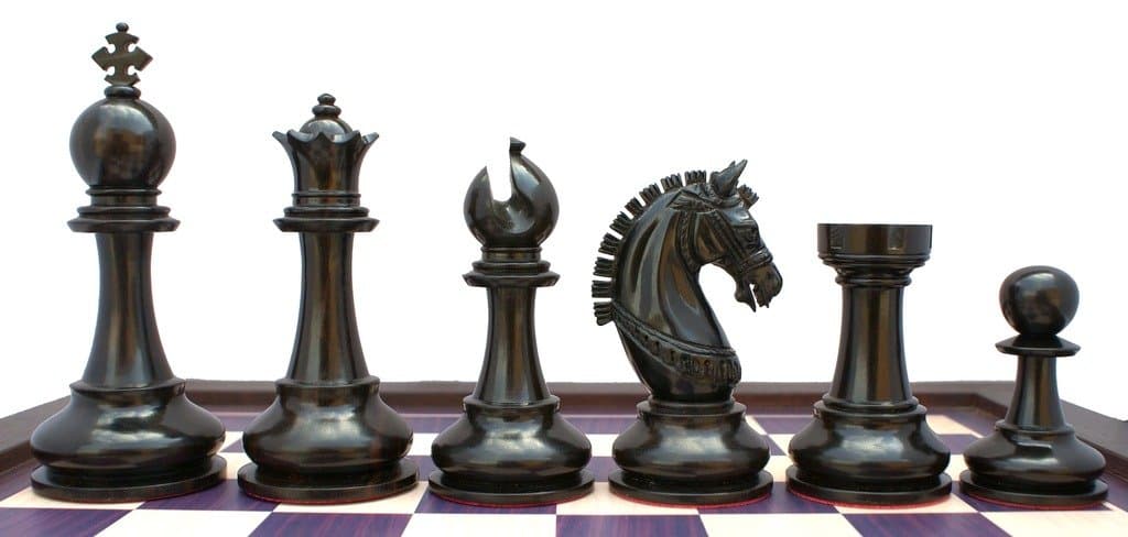 Staunton Castle Aristocrat Series Premium Chess Pieces 4.1"