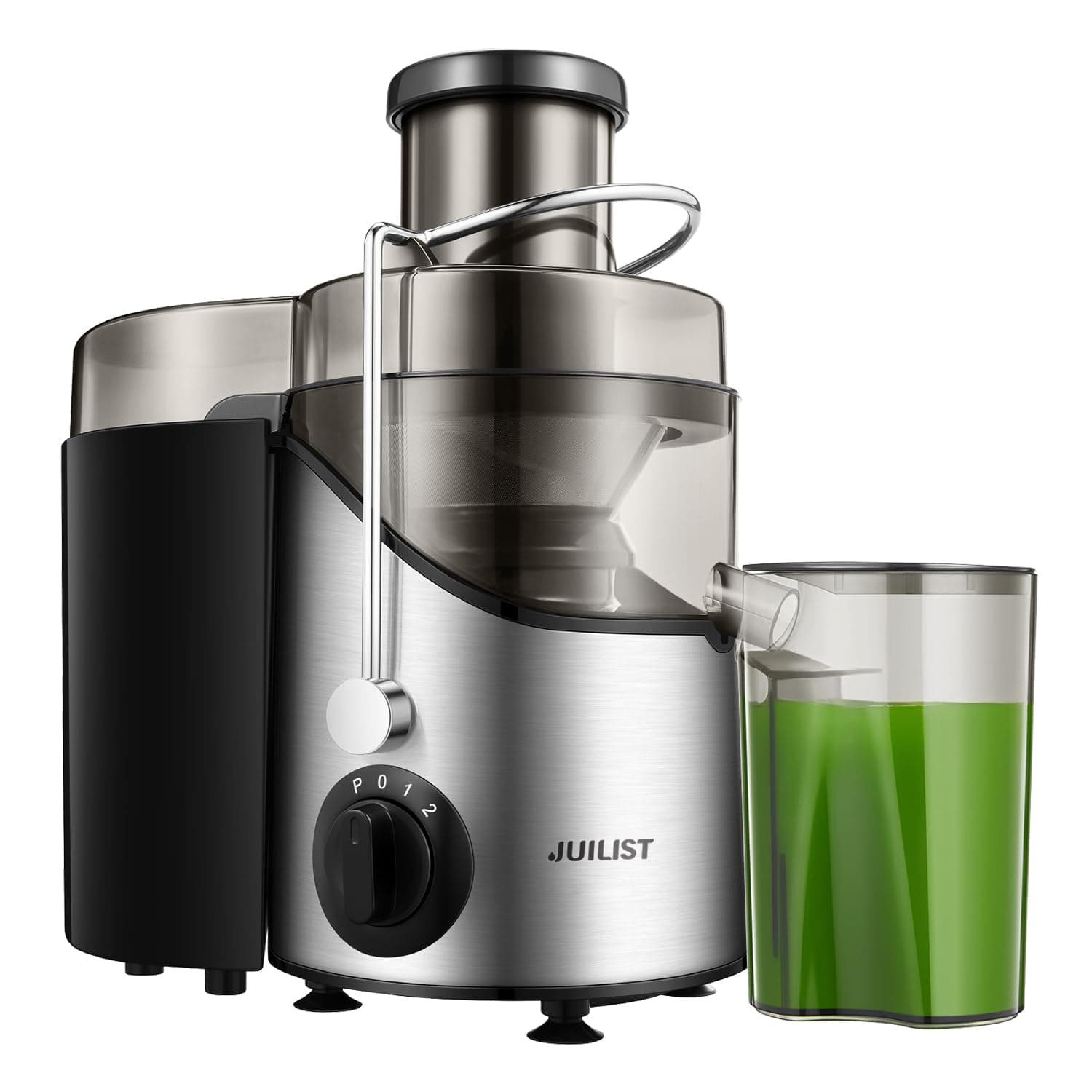 Juicer Machines, 600W Juicer Extractor with 3" Wide Mouth, Max Power 1200W, for Vegetable and Fruit with 3-Speed Setting, Easy to Clean