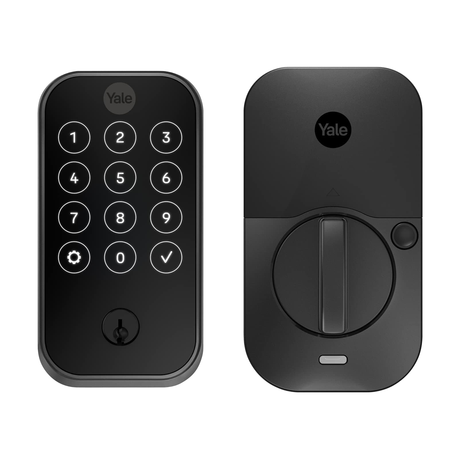 YRD420-ZW2-BSP Touchscreen Lock, Black Suede, Keyed