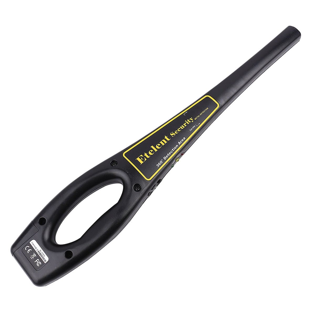 Hand Held Metal Detector,Portable High Sensitivity Scanner Wand with Two Modes and 360 Degrees Precisely Pinpointing for Security Inspection and Treasure Hunting