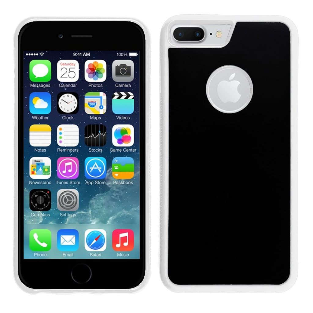 Koala Stick Anywhere Phone Case – for iPhone 7 / 7s – Nano Suction Cups Stick to Flat & Smooth Surfaces to Defy Gravity – Hands-Free or Full Body Selfies & Videos – Easy-Clean & Anti-Scratch -White