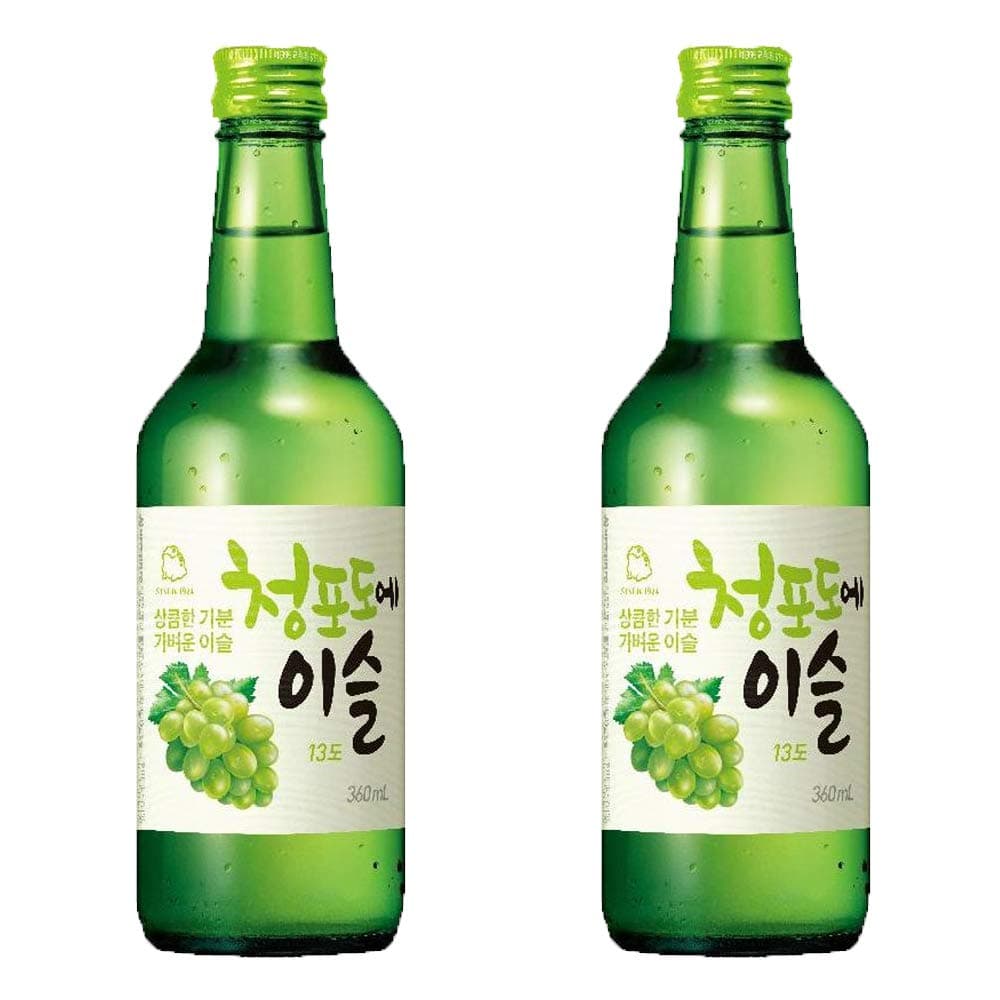 Jinro Green Grape Soju 350ml 13% Alc./Vol (Pack of 2)