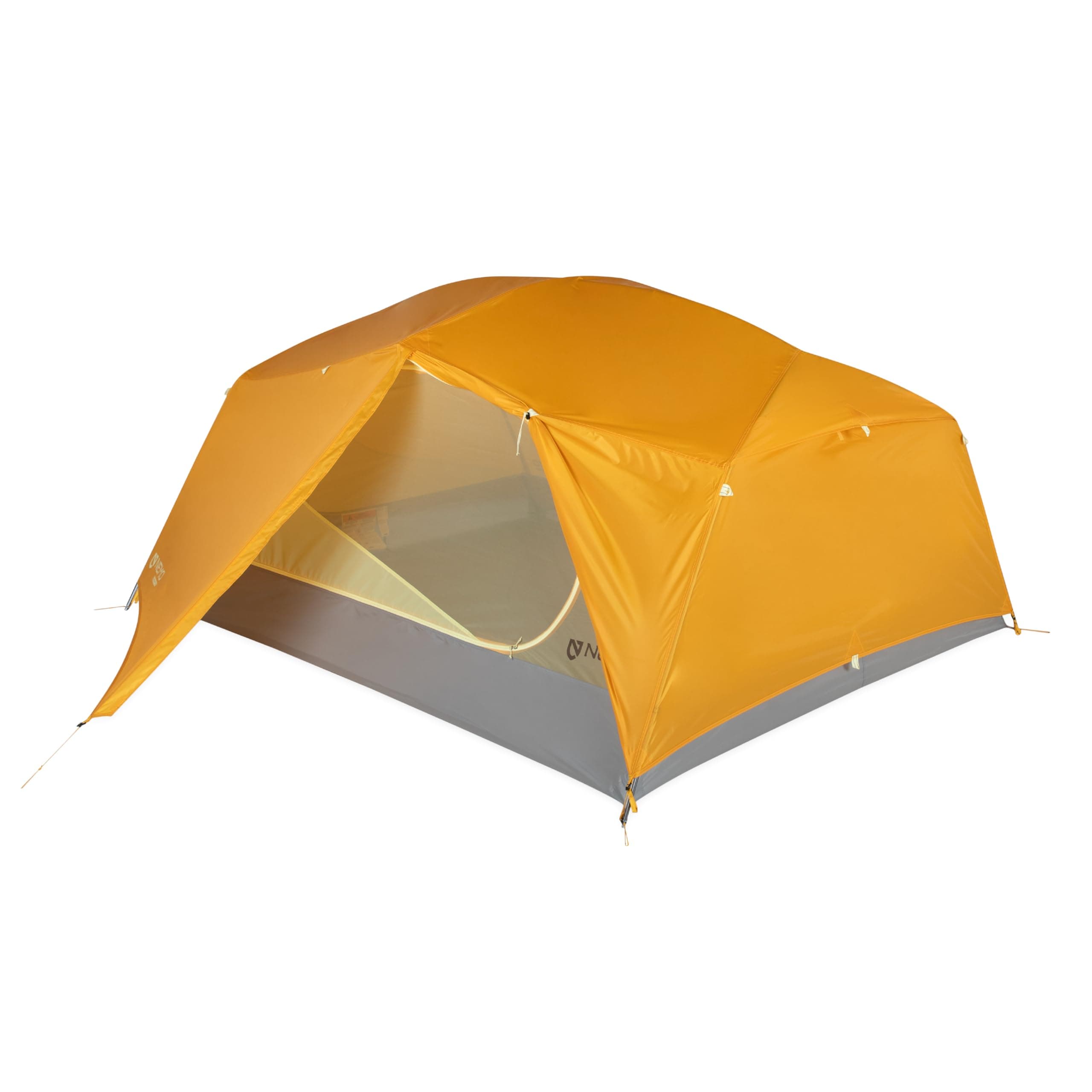NEMO Aurora 3P Backpacking Tent (Mango/Fog) & Footprint