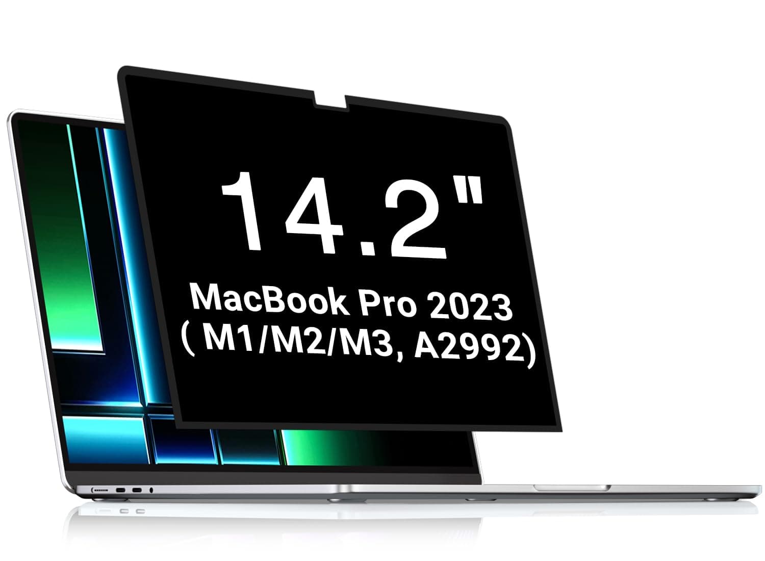 FILMEXT Privacy Screen for Macbook Pro 14 inch (2025-2021, M4 M3 M2 M1), Removable Macbook pro 14.2" A3112 A3401 A2992 A2918 A2779 A2442 Privacy Laptop Screen Filter Anti-Spy/Anti-Glare/Eye Care