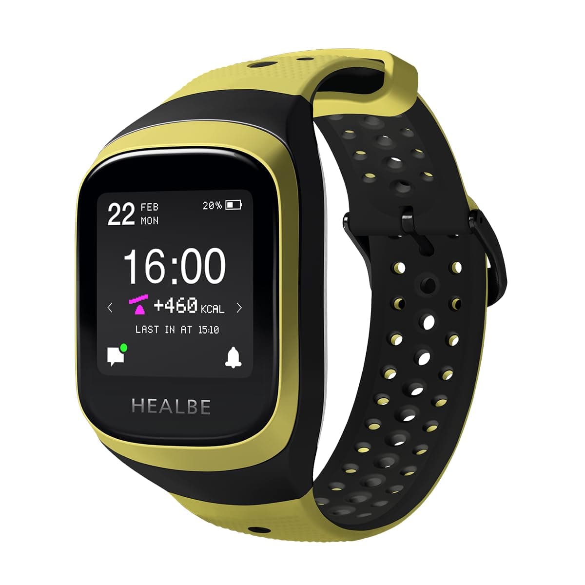 Healbe GoBe3 Smart Watch Fitness Tracker Calorie Intake and Burn, Sleep, Hydration, Stress, and Resting Heart Rate Monitor for Optimal Health. iOS and Android App. Track 9 Health parameters