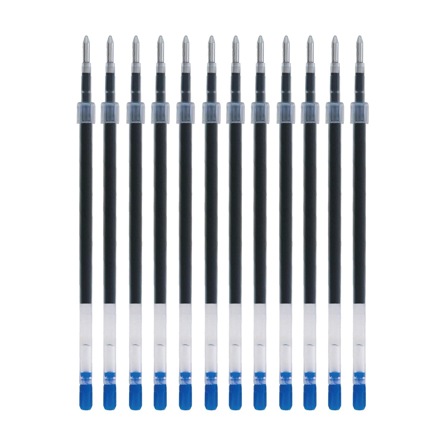 SXR-C1 0.1mm Roller Ball Pen Refill | Usable for SX-210 | Blue Ink, Pack of 12