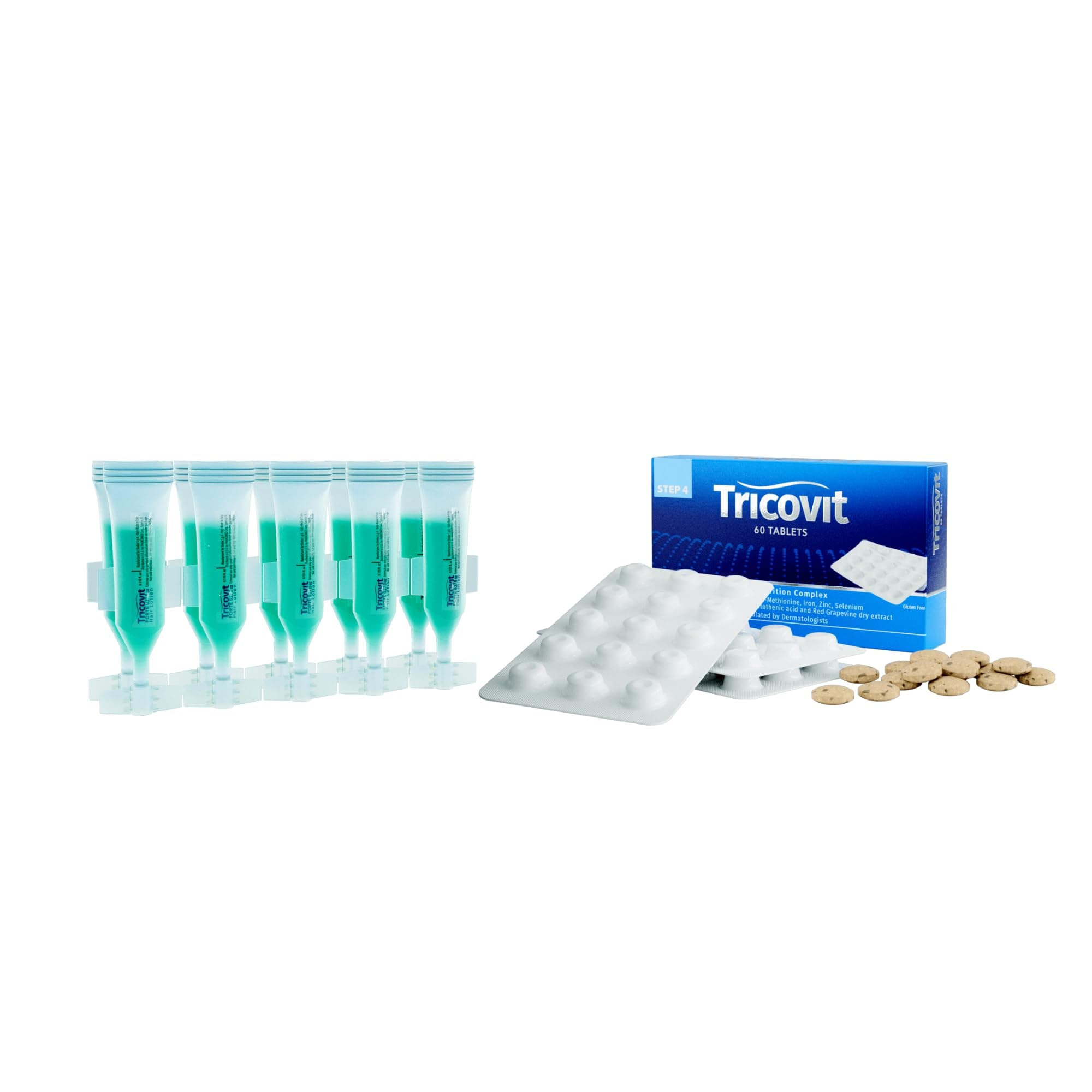 Tricovit Tablets (60 Tablets) + Tricovit Forte Lotion (10 pack)