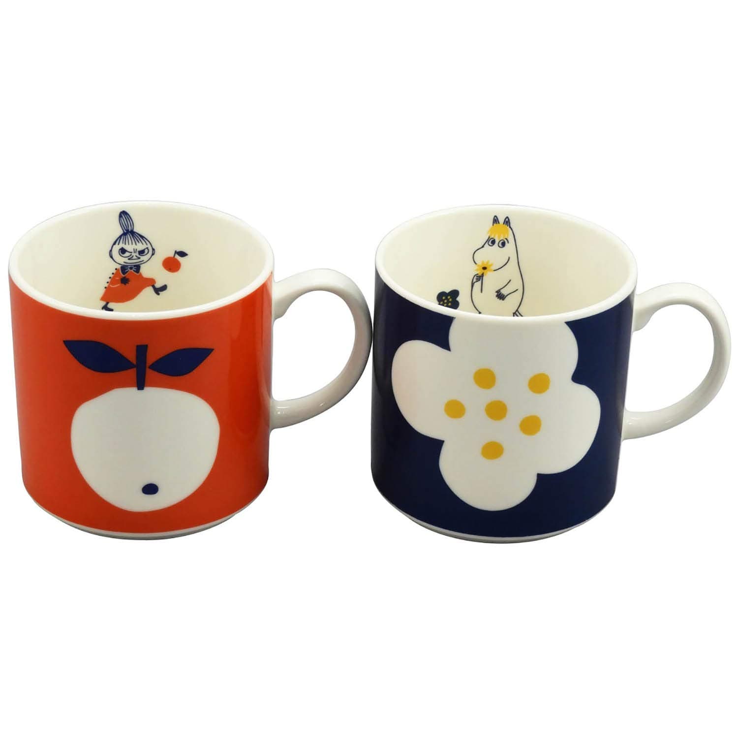 Yamaka Shoten MOOMIN MM032/4-13 Little My & Snork's Hojo Mug, Pair, Made in Japan, Multi, 11.8 fl oz (350 ml)
